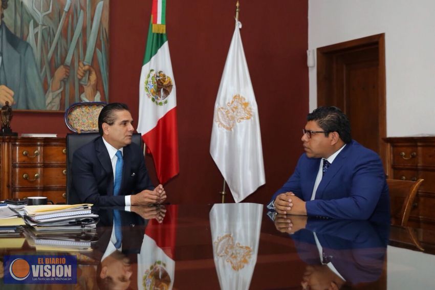 Dialoga Gobernador con magistrado anticorrupción del TJAM