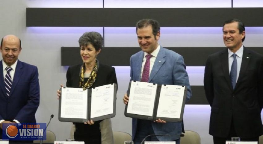 Firman INE y TEPJF convenios de colaboración para dar certeza, legalidad e imparcialidad al Proceso