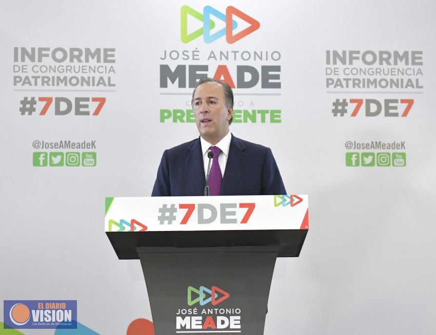   José Antonio Meade presentó su Informe de Congruencia Patrimonial #7DE7