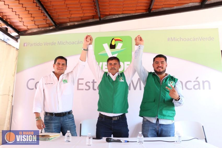 Alfredo Jiménez, aspirante del Partido Verde a la presidencia municipal de Tarímbaro