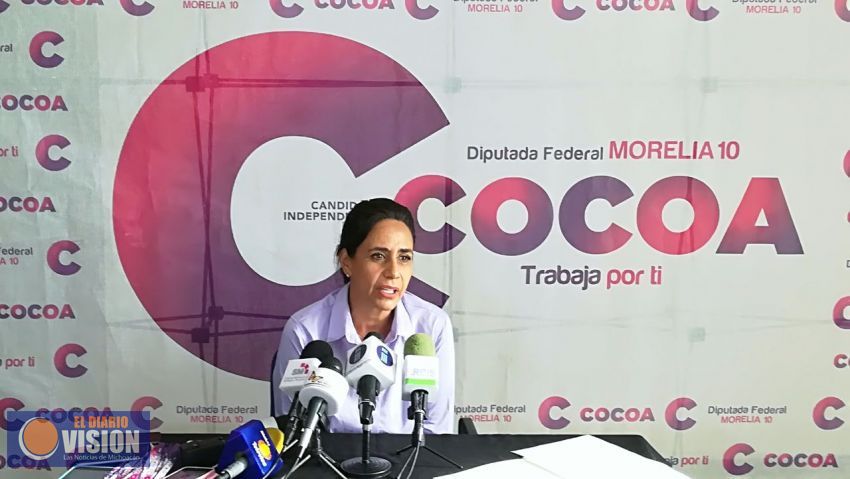 Interpone recurso Cocoa Calderón ante el INE por inequidades de recursos 