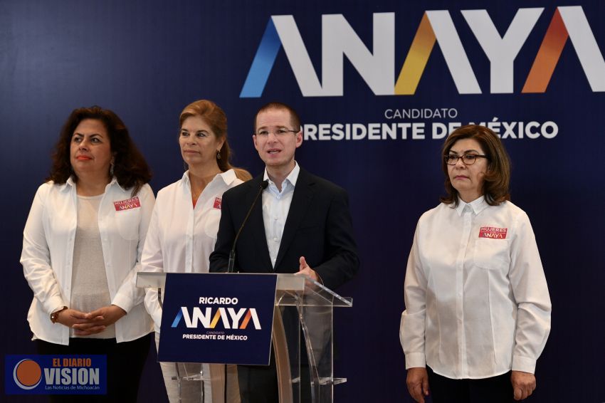 Presenta Ricardo Anaya las primeras ocho acciones para cambiar la realidad de violencia
