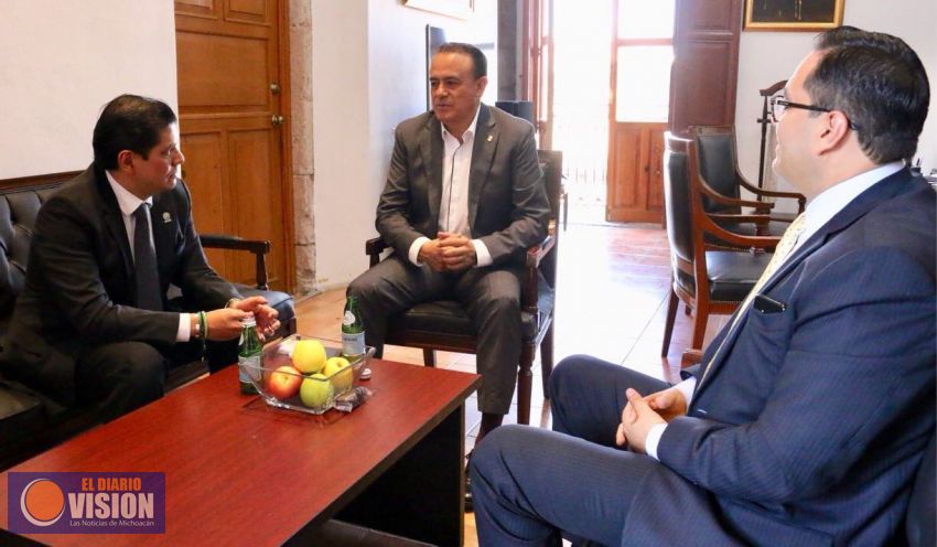 Se reúne secretario de Gobierno con líder del PVEM