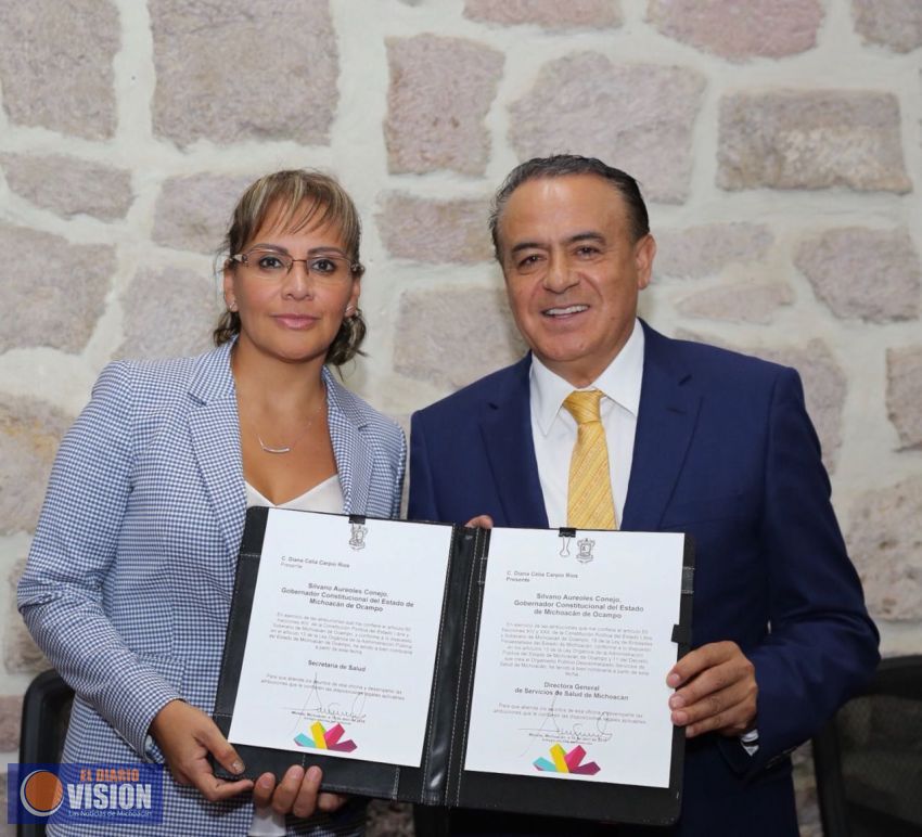Asume Diana Carpio como secretaria de Salud en Michoacán