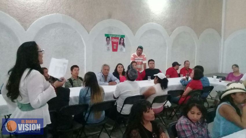 Priistas de Maravatio comprometidos con el triunfo de Xochitl Ruiz 