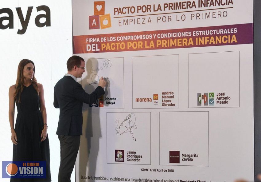 Firma Ricardo Anaya Pacto por la Primera Infancia