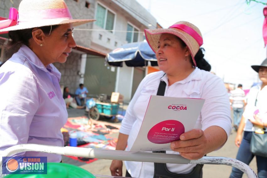 Gestionará Cocoa Calderón apoyo para jóvenes y mujeres emprendedoras