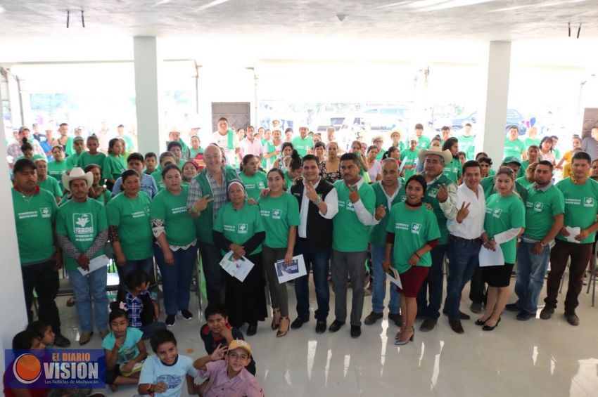Partido Verde conforma planilla municipal en Turicato con representación de la Nueva Jerusalén