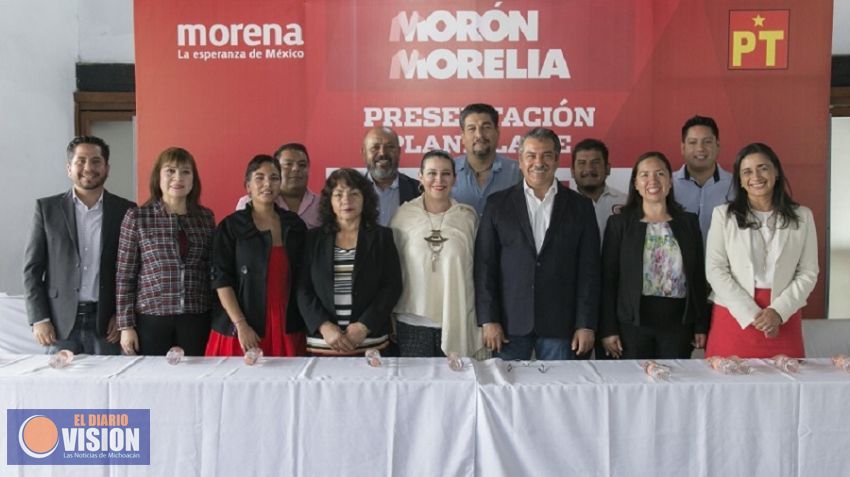 Raúl Morón presenta a su planilla para la Alcaldía de Morelia