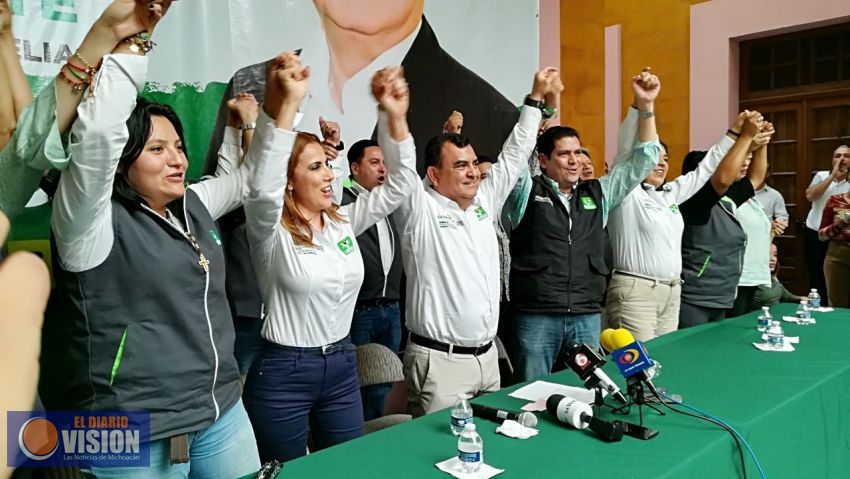 En este proceso electoral vamos pintar de verde a Michoacán: Ernesto Núñez