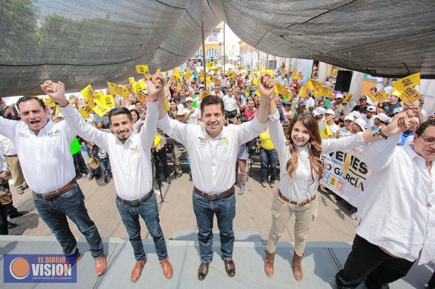 Conmigo en el Senado, Michoacán tendrá verdadera representación: Toño García