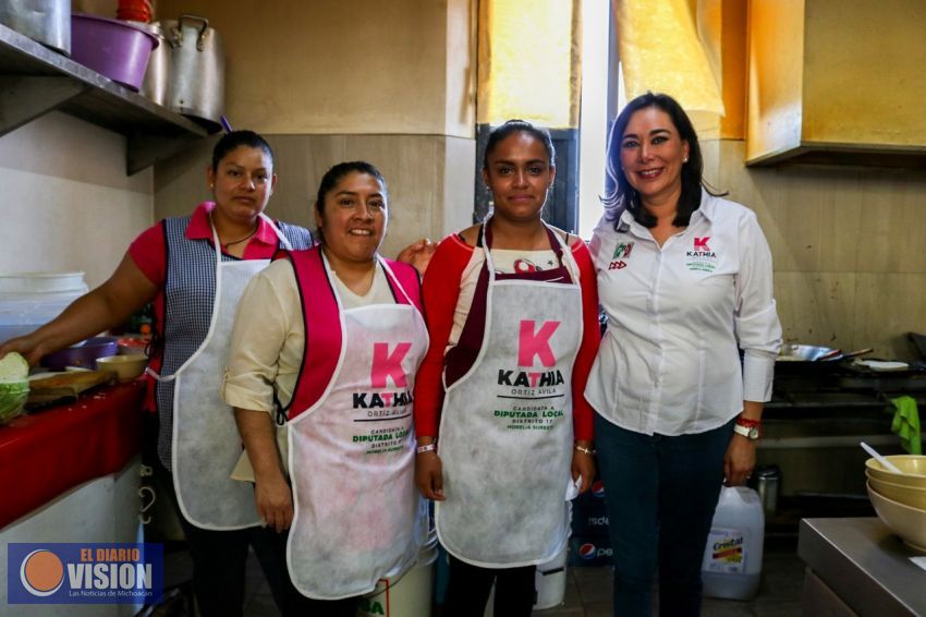 Campaña de contacto directo con los morelianos, ofrece Kathia Ortiz