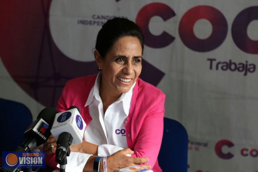 Mejores salarios y capacitación para policías en Morelia: Cocoa Calderón