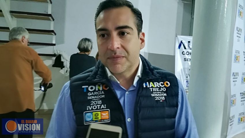 Desbandada de priístas y morenistas de Uruapan se van al Frente: Marco Trejo Pureco 