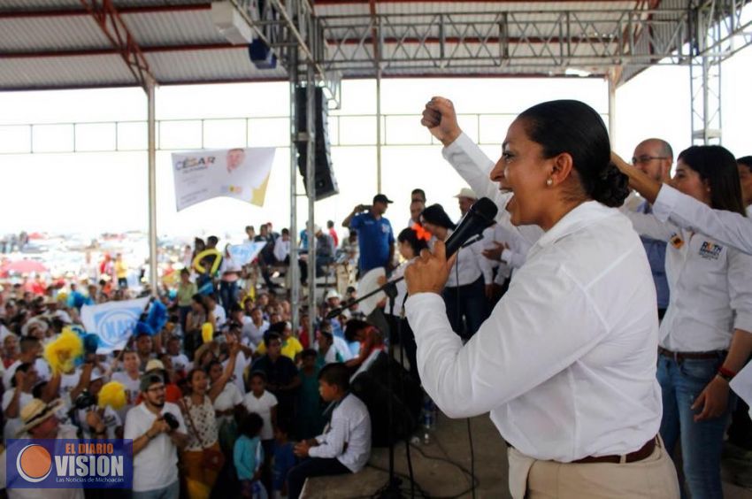 Unidos los gobiernos federales, estatales y municipales combatiremos la inseguridad: Alma Mireya