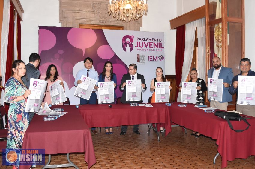 Presentan diputados convocatoria al Sexto Parlamento Juvenil