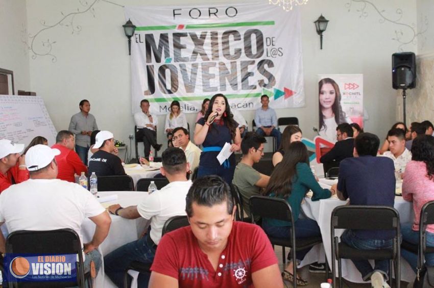 Decidida participación de jóvenes permitirá  a Michoacán salir adelante: Xóchitl Ruiz