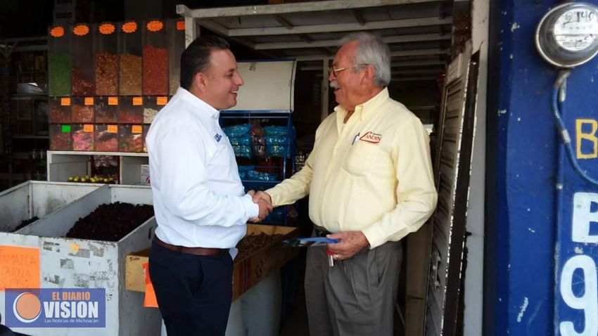 Se compromete Carlos Quintana a modernizar el Mercado de Abastos, polo de económico en Morelia 