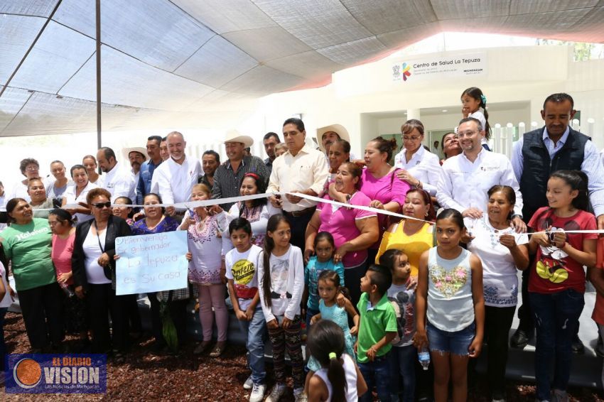 Recibe comunidad de La Tepuza el primer Centro de Salud en su historia 