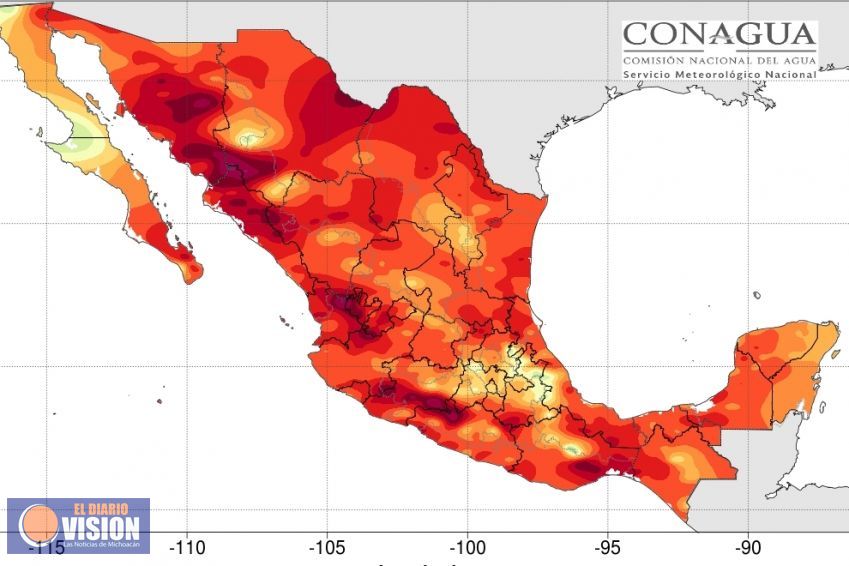Seguirán altas temperaturas en Michoacán; emite Segob recomendaciones