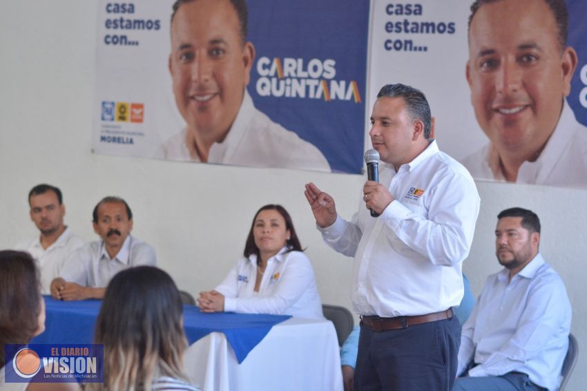 Carlos Quintana garantiza un Gobierno transparente para los morelianos: 
