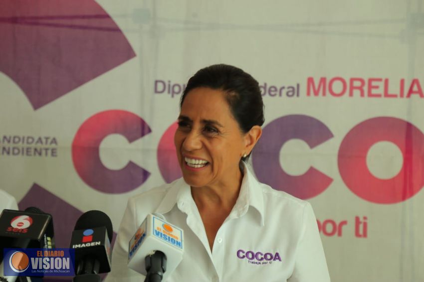 Cocoa Calderón única candidata a la diputación federal del distrito 10 que ha presentado 3 de 3