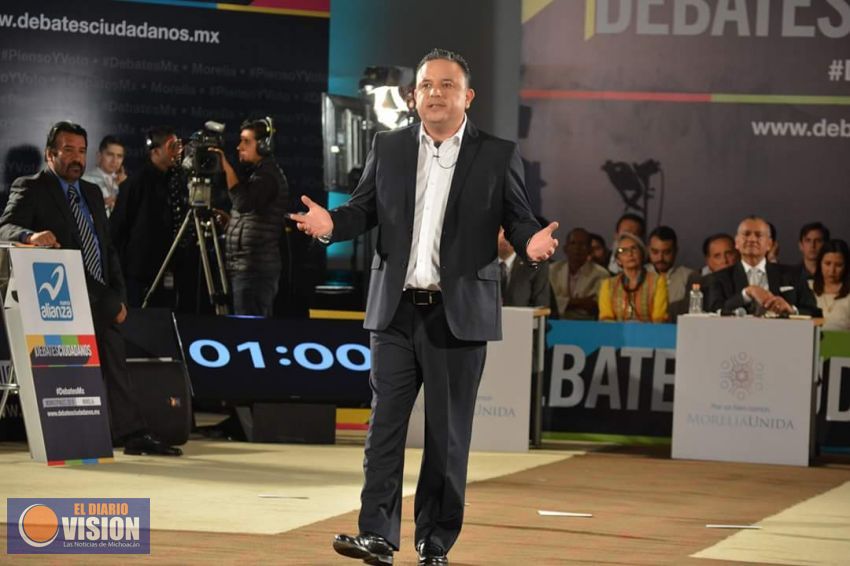 Triunfa Carlos Quintana en debate entre candidatos a la Alcaldía de Morelia
