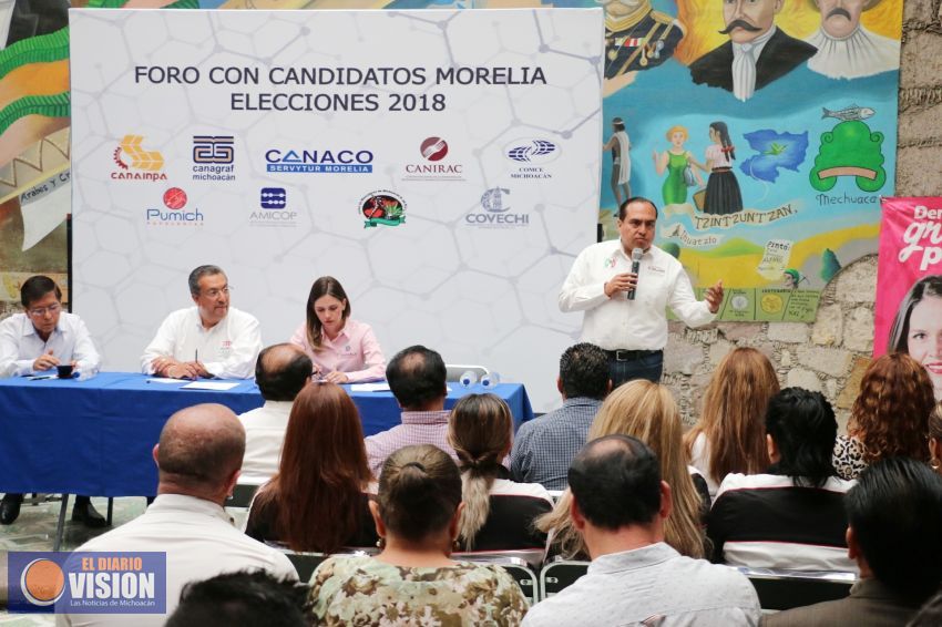Reducción de trámites e incentivos para los pequeños comerciantes, promete Gerónimo Color