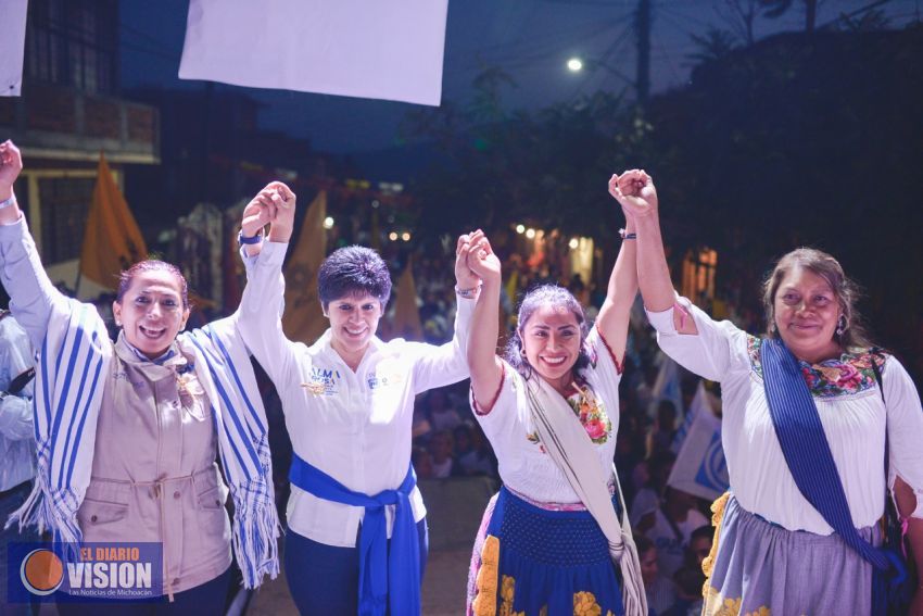 Seré la primer Senadora que represente a los michoacanos con dignidad: Alma Mireya 