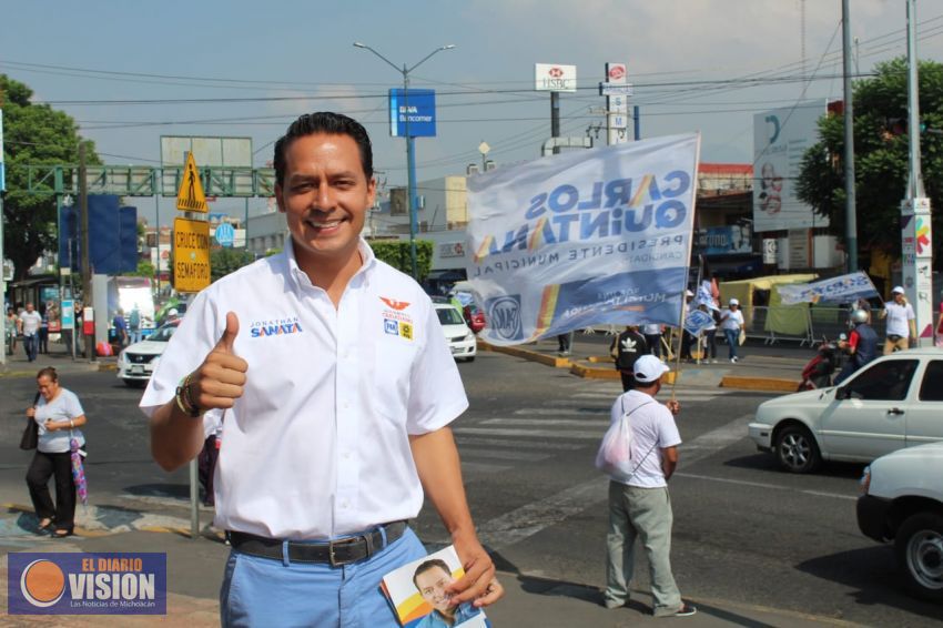 Continúa Jonathan Sanata con intensa campaña 