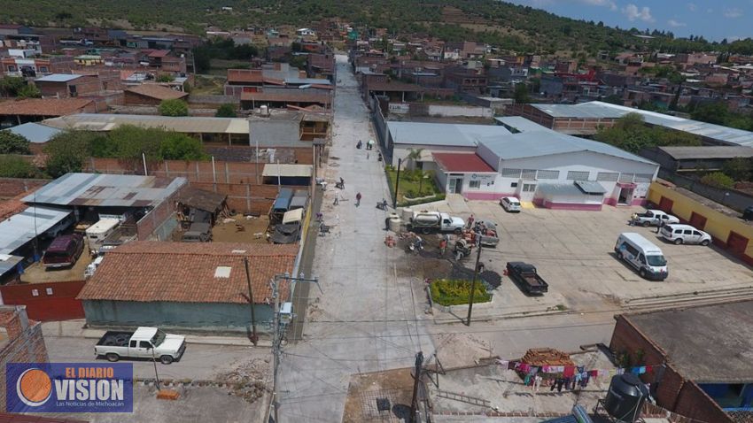 Aún sigue cerrada la vialidad de la Calle Pípila en el Municipio de Coeneo