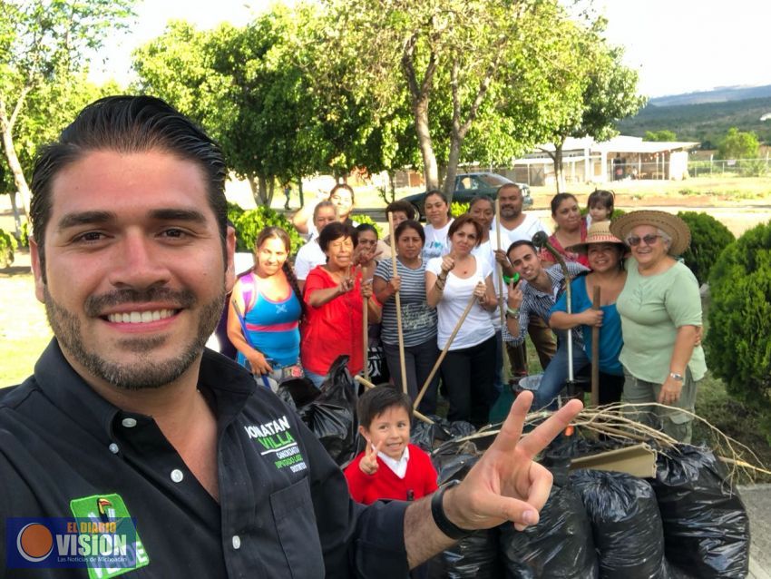 Apostará Jonathan Villa por la recuperación de espacios públicos para uso recreativo