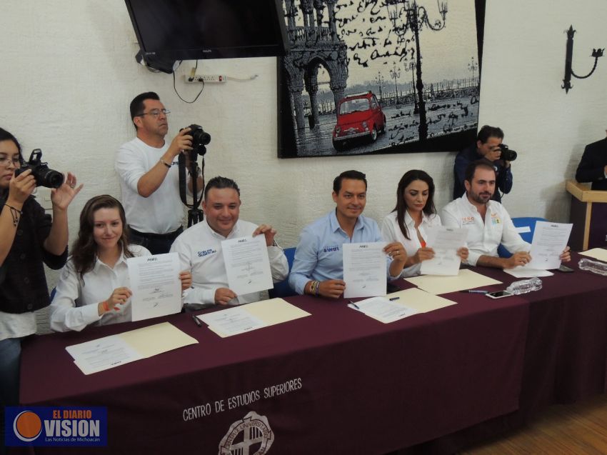 Candidatos y candidatas de la Coalición “Por Michoacán al Frente” firman Código de Ética