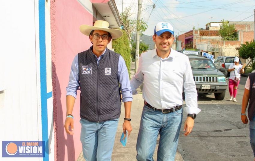 Recorre Palafox 90% del Distrito 11 de Morelia 