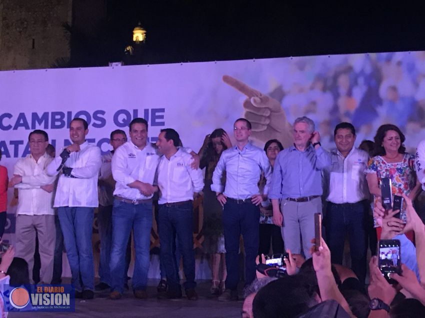 En la víspera del tercer debate, gran fiesta ciudadana en Yucatán en torno a Ricardo Anaya