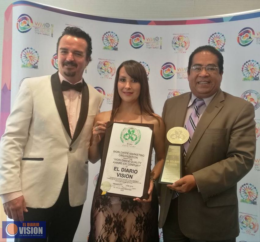 El Diario Vision, fué distinguido con Galardón Mundial a la Excelencia informativa 