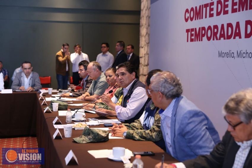 Instalan Comité de Emergencias para la temporada de lluvias y huracanes 2018