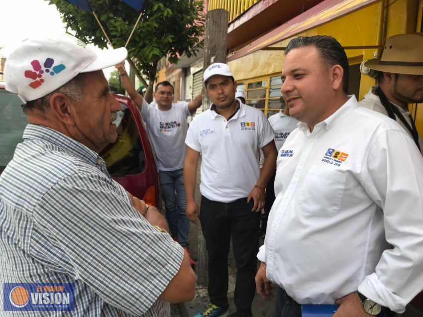 Con transparencia y cercanía trabajará Carlos Quintana por los morelianos