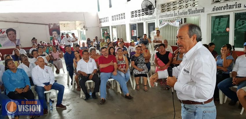 Refuerza Víctor Silva estructura electoral en Michoacán 