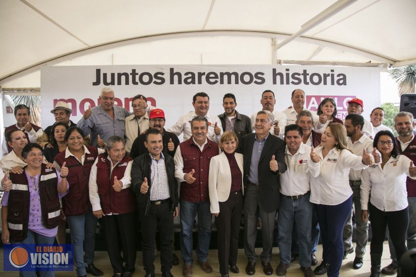 En Morelia estamos listos para la gran fiesta que será el cierre estatal de campaña de AMLO: Morón 