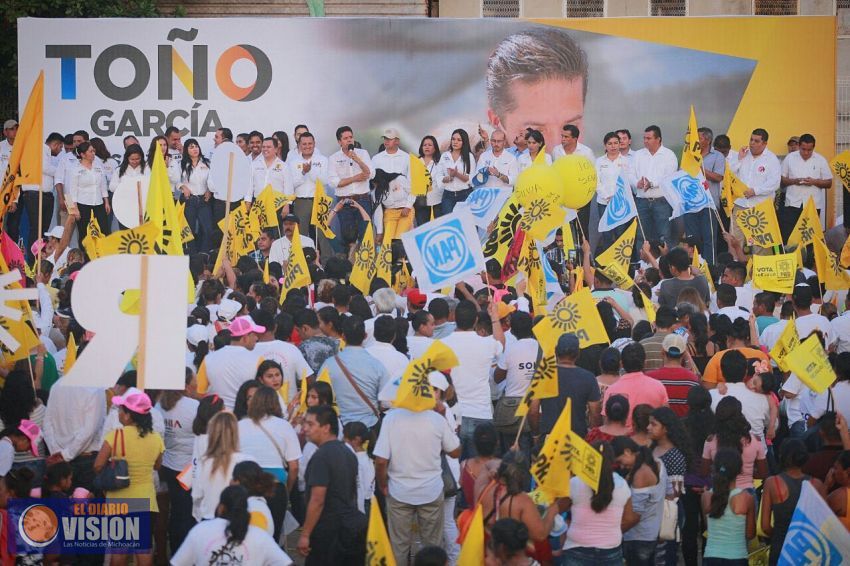 Este 1 de julio arrasaremos en Michoacán y el país: Toño García