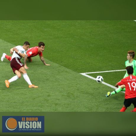 México vence a Corea del Sur y avanza en el mundial de Rusia 2018.