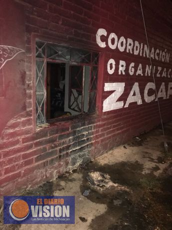 Incendian oficinas de MORENA en Zacapu