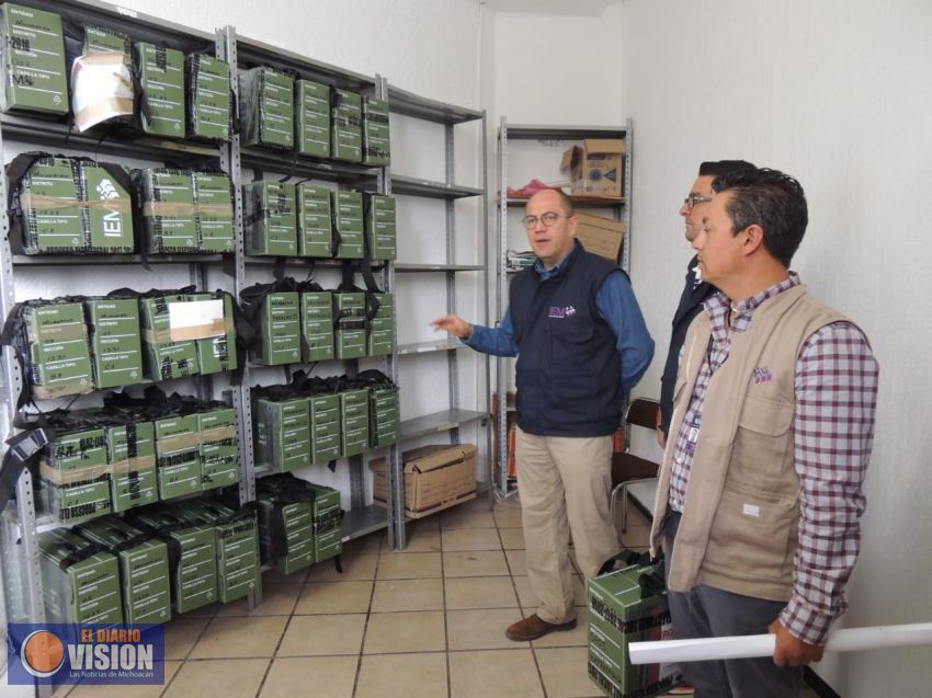 IEM recibe paquetes electorales de Erongaricuaro y Lagunillas