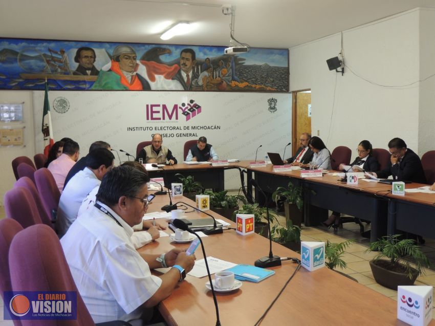 IEM aprueba enviar personal para el cómputo de Tarímbaro y Zitácuaro