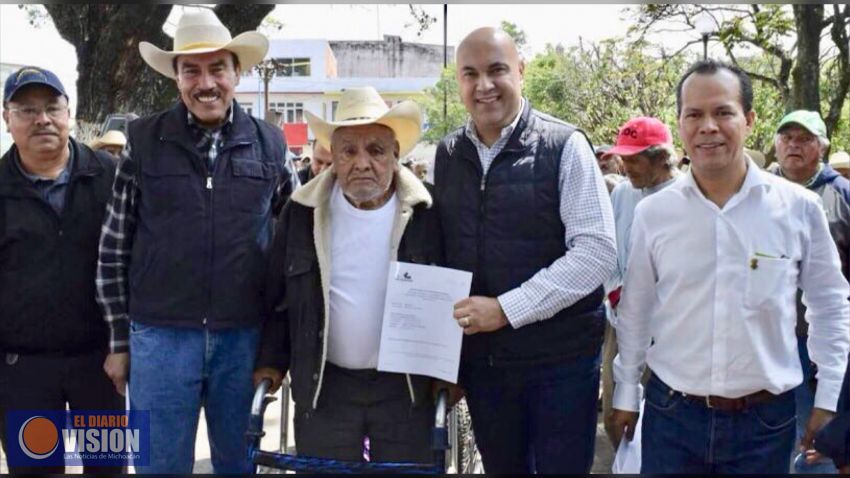 Paga Sedrua 2.2 mdp a afectados por lluvias en cultivos de Zacapu