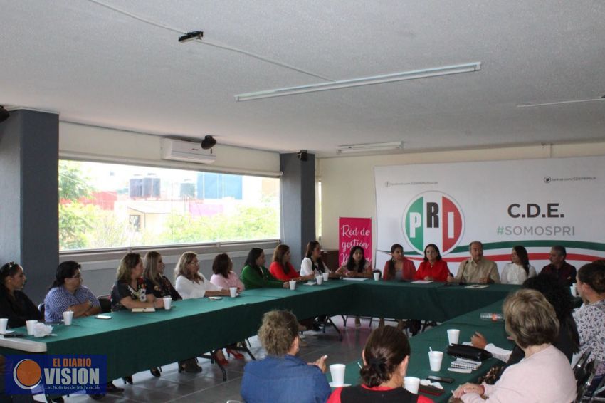 Mujeres priístas, gestionarán recursos a favor de los michoacanos.  