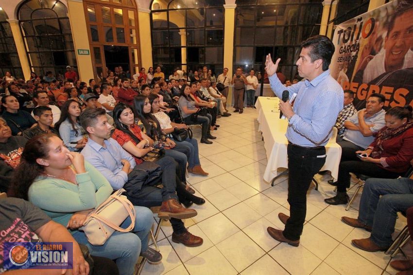 Toño García trabajará y estará presente siempre en Michoacán 