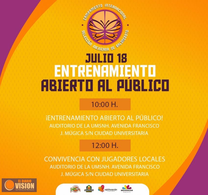 Abierto al público, entrenamiento de Selección Mexicana de Baloncesto