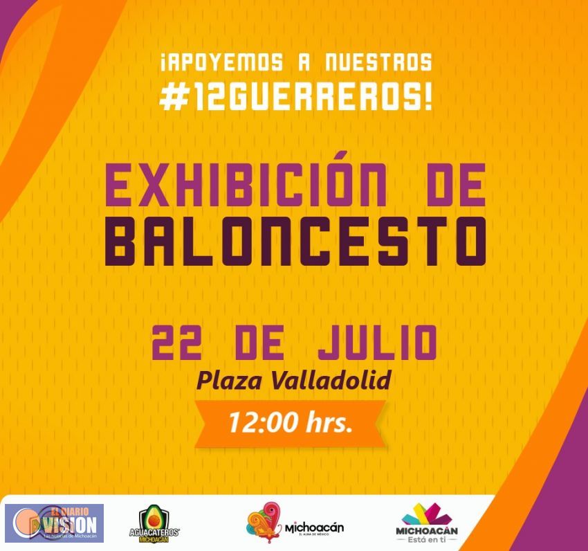 Los 12 Guerreros ofrecerán exhibición de baloncesto en Plaza Valladolid